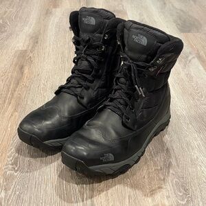 The North Face Thermoball Winter Boots Mens 14 Black Primaloft Quilted Utility